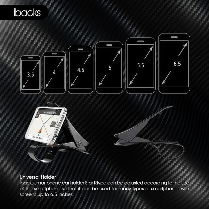 ibacks Star RType Universal Smartphone Car Holder