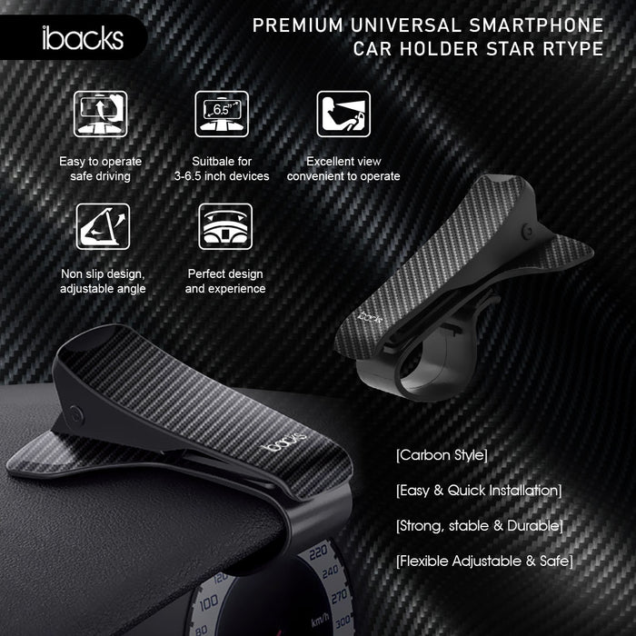 ibacks Star RType Universal Smartphone Car Holder