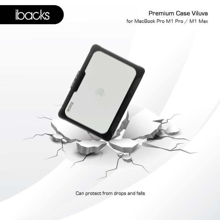 ibacks Viluva Case for MacBook Pro M1 Pro / M1 Max 14Inch List Black