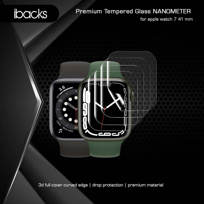 ibacks Nanometer Tempered Glass for Apple Watch 7