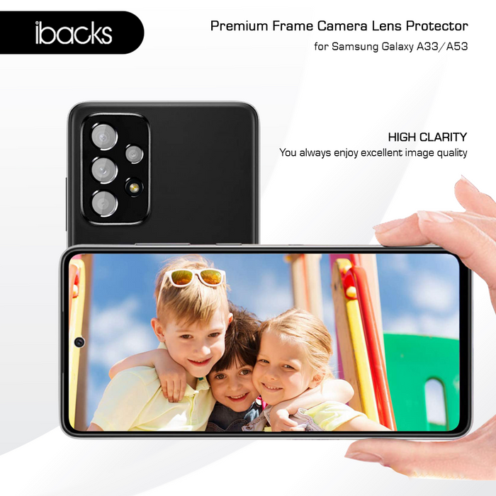 ibacks Premium Frame Camera Lens Protector for Samsung Galaxy A33/A53