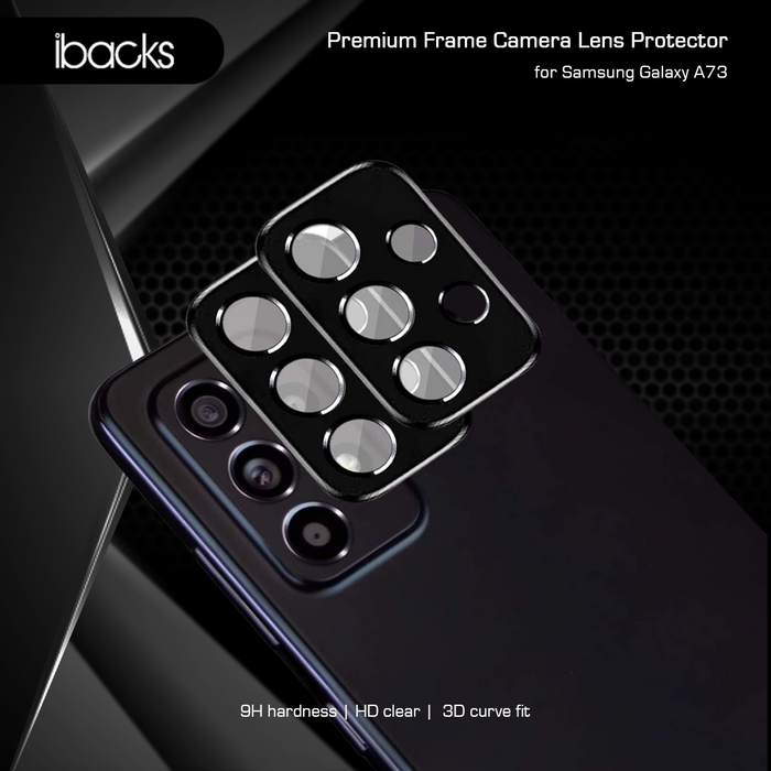 ibacks Premium Frame Camera Lens Protector for Samsung Galaxy  A73
