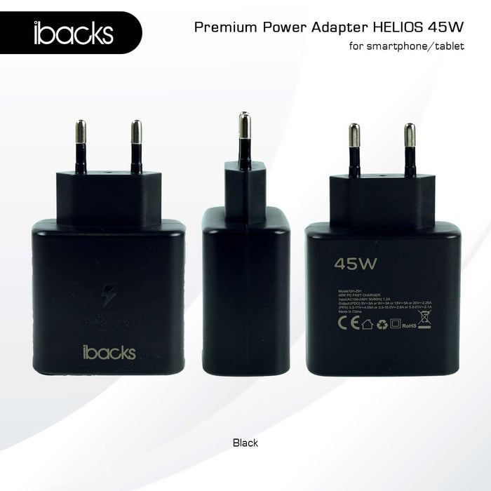 Ibacks  Premium Helios Charger 45W - Black