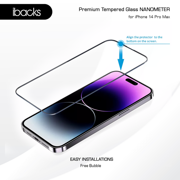 ibacks Nanometer Tempered Glass for iPhone 14