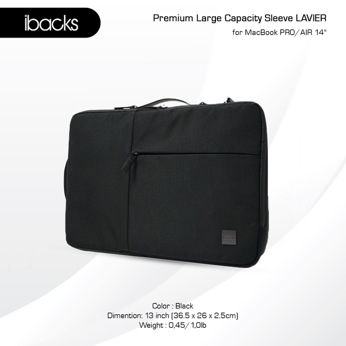 ibacks LAVIER Sleeve for Macbook PRO/AIR 14inch