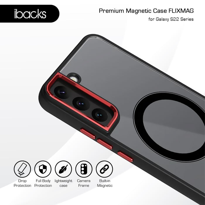 ibacks Flixmag Case for Samsung S22 Series