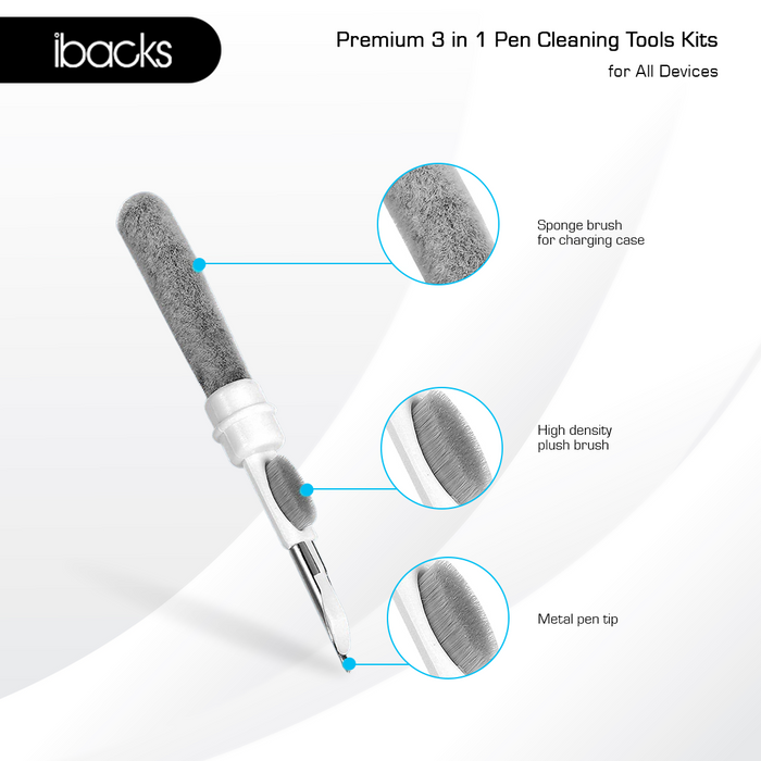 Ibacks 3 in 1 Pen Cleaning tools kits