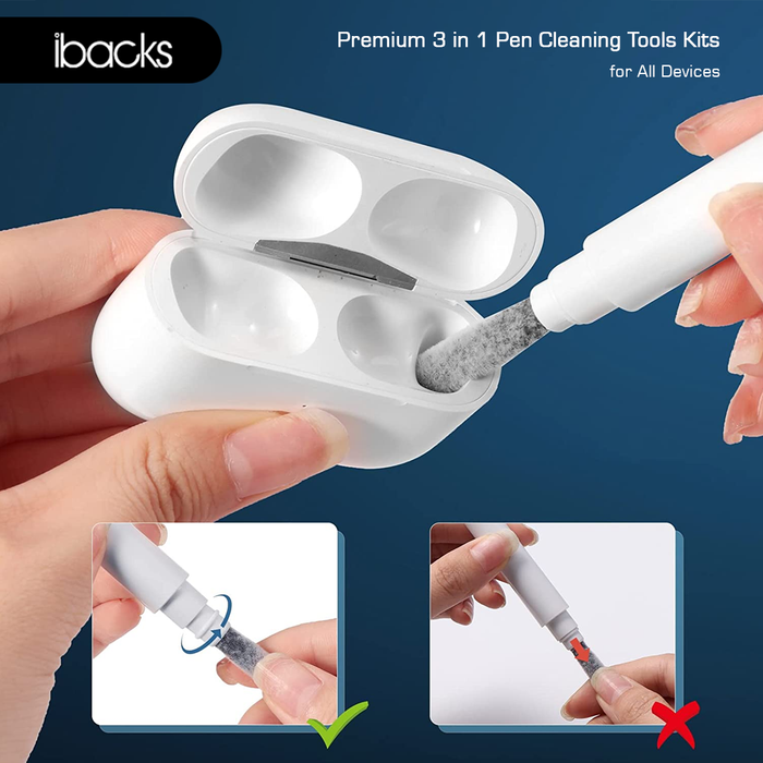 Ibacks 3 in 1 Pen Cleaning tools kits