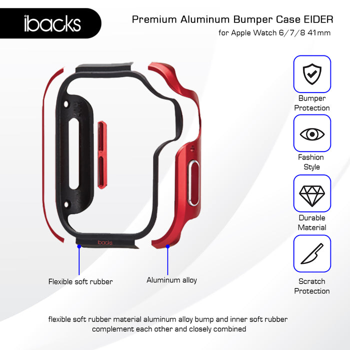 Ibacks Eider Case Apple Watch 6/7/8 41mm Series