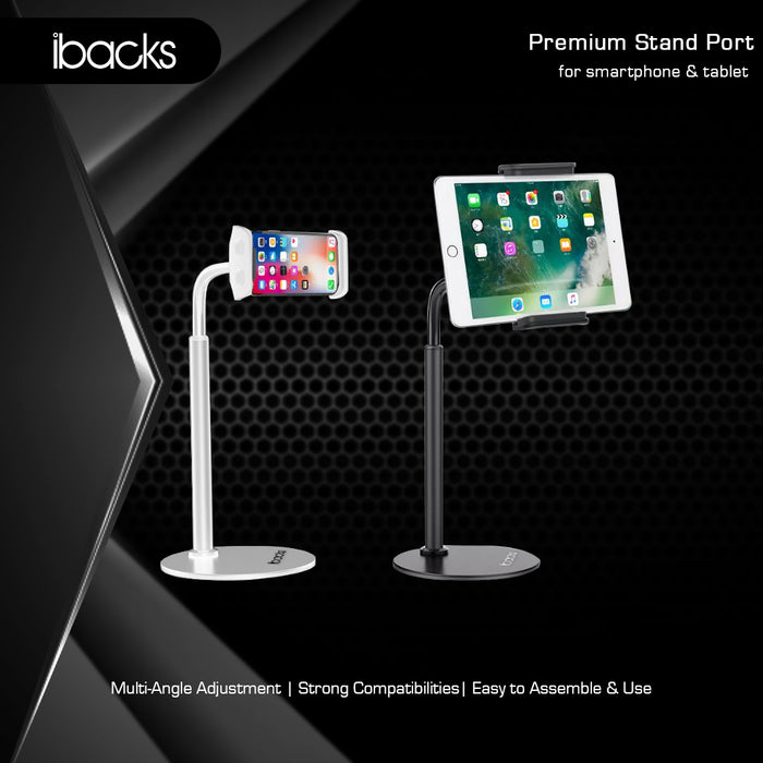 Ibacks stand port for smartphone & Tablet