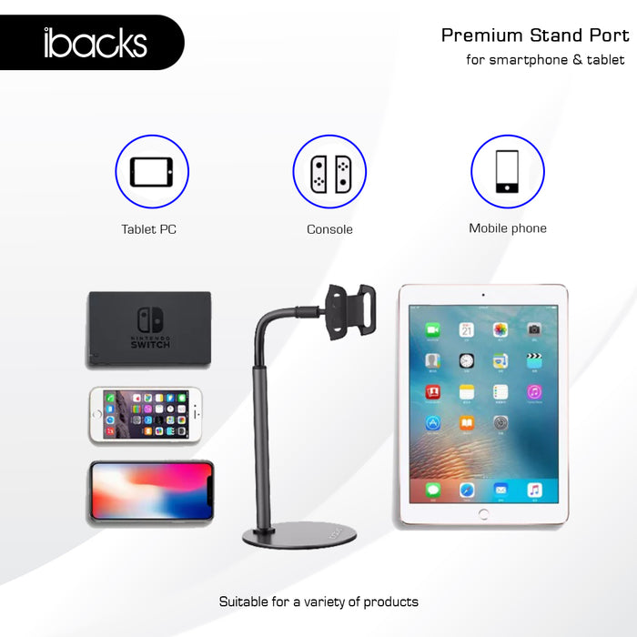 Ibacks stand port for smartphone & Tablet