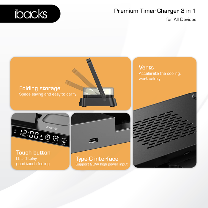 Ibacks Timer Charger 3 in 1