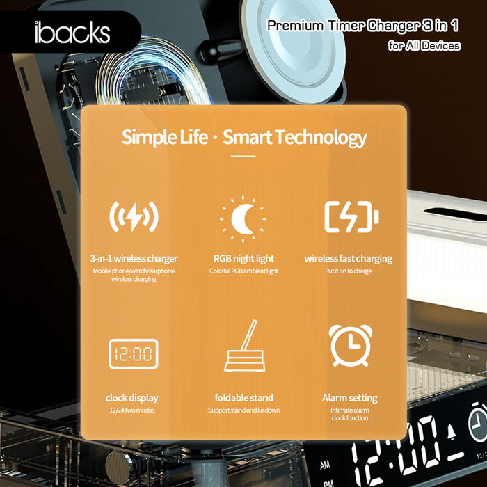 Ibacks Timer Charger 3 in 1