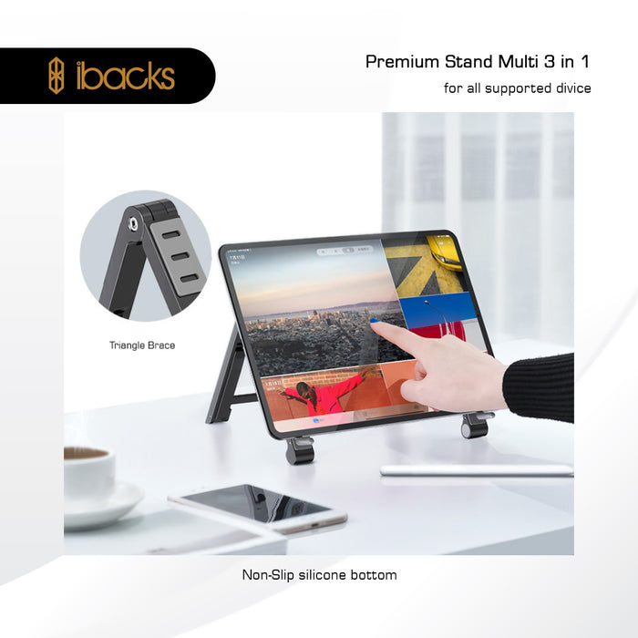 Ibacks Stand Multi 3 in 1 Grey