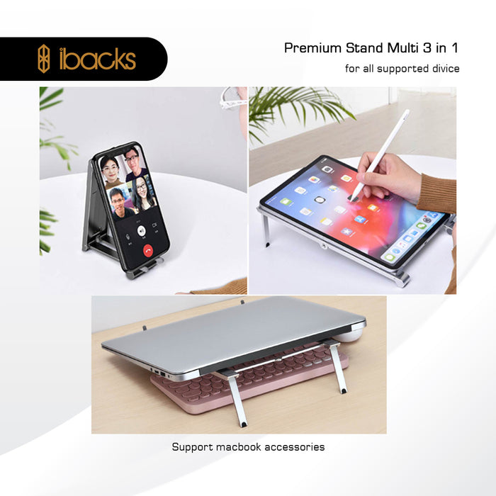 Ibacks Stand Multi 3 in 1 Grey