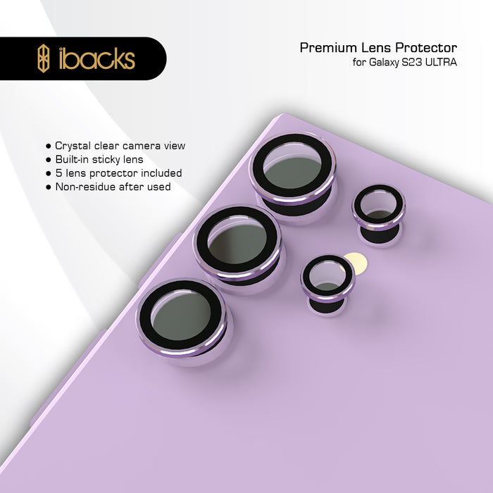 ibacks Premium Frame Camera Lens Protector for S23 Series