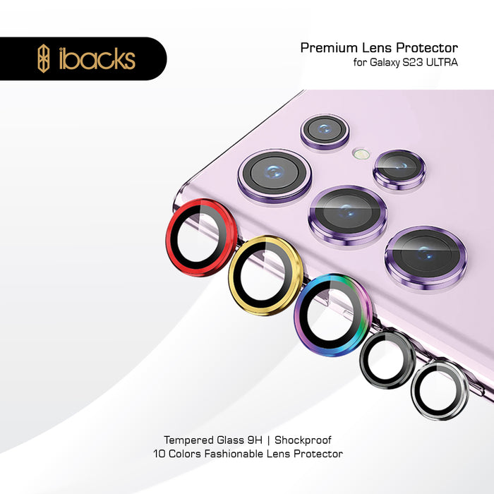 ibacks Premium Frame Camera Lens Protector for S23 Series