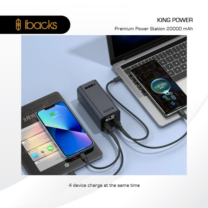 Ibacks king power 20000mah Black