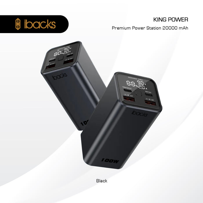 Ibacks king power 20000mah Black